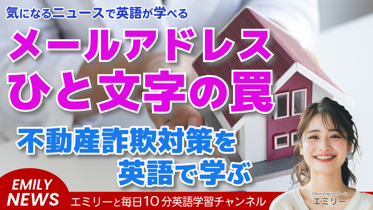 気になる英語ニュース「家を所有・売買する人々を狙う詐欺に要注意！」