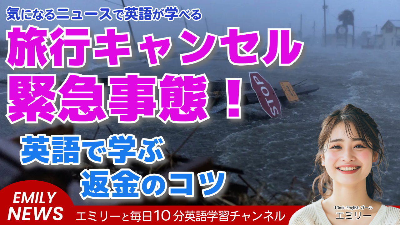 気になる英語ニュース「熱帯性低気圧ベリルの影響で旅行キャンセル？知っておくべきこと」